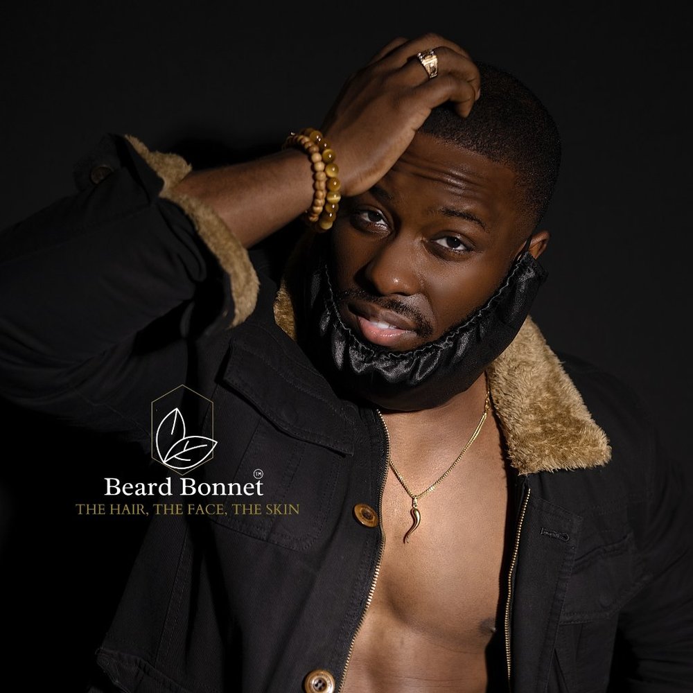 BEARD BONNET - Premium Silky Satin - Moisture Retaining, Split ends, Itch Preven